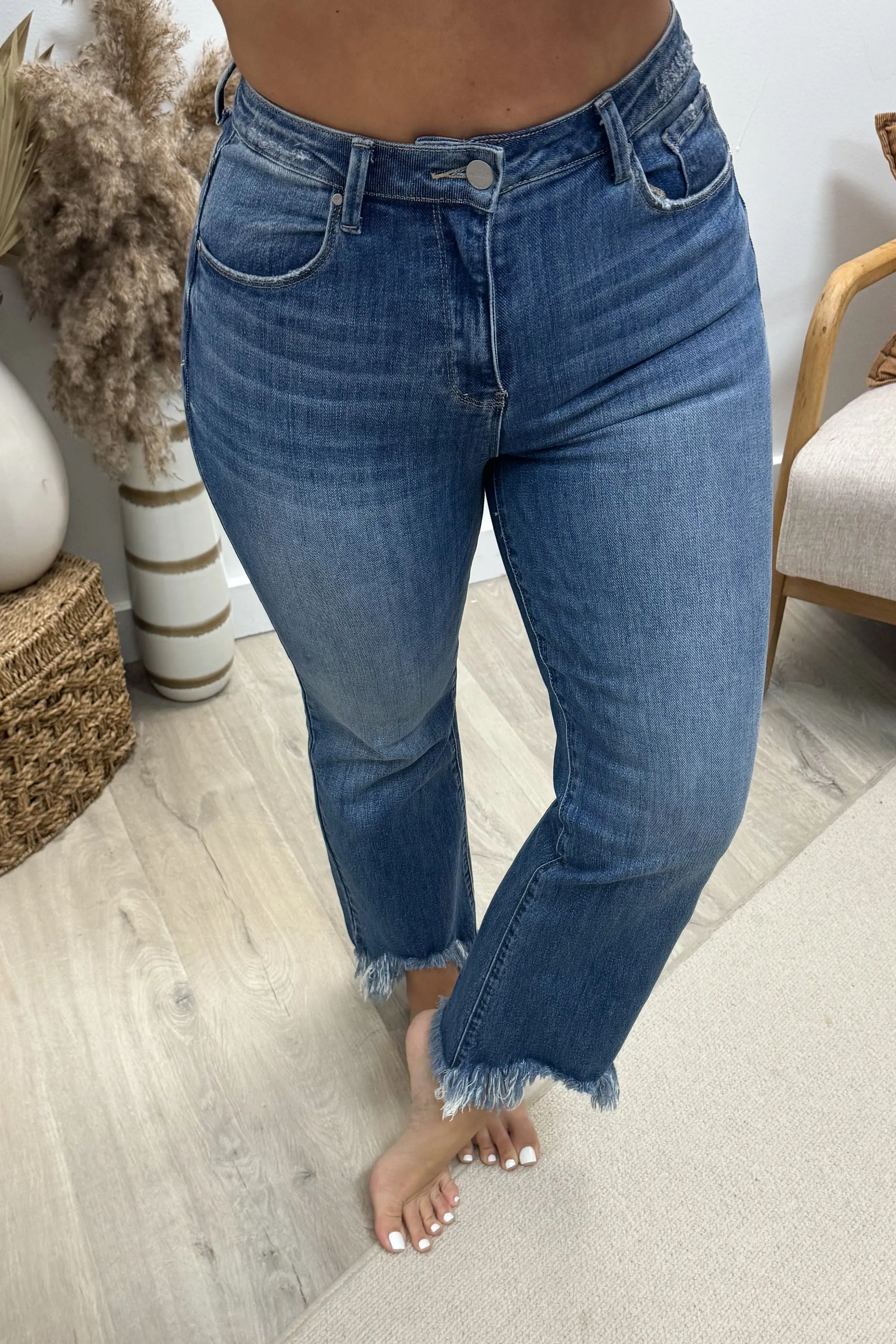 Adelaide Cropped Bootcut Jeans