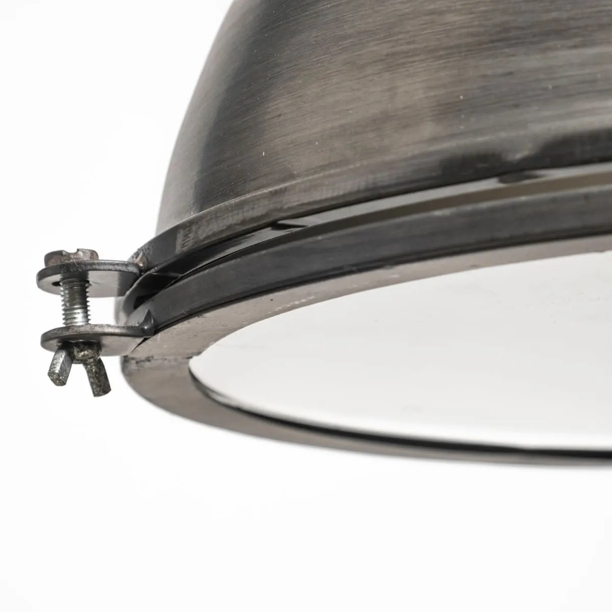 Bashaw Pendant Light Gray Metal