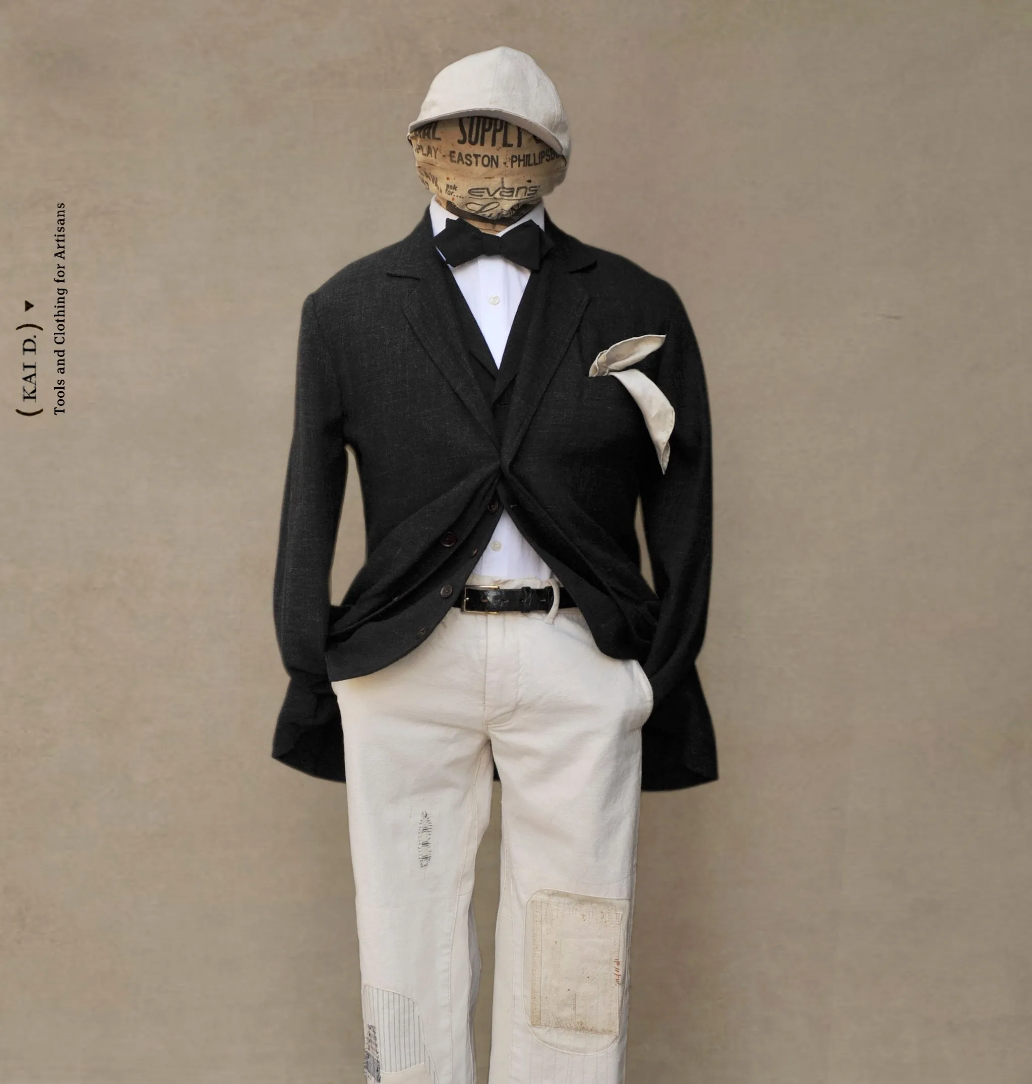 Boro White Cotton Pants - Gavin - 31/32