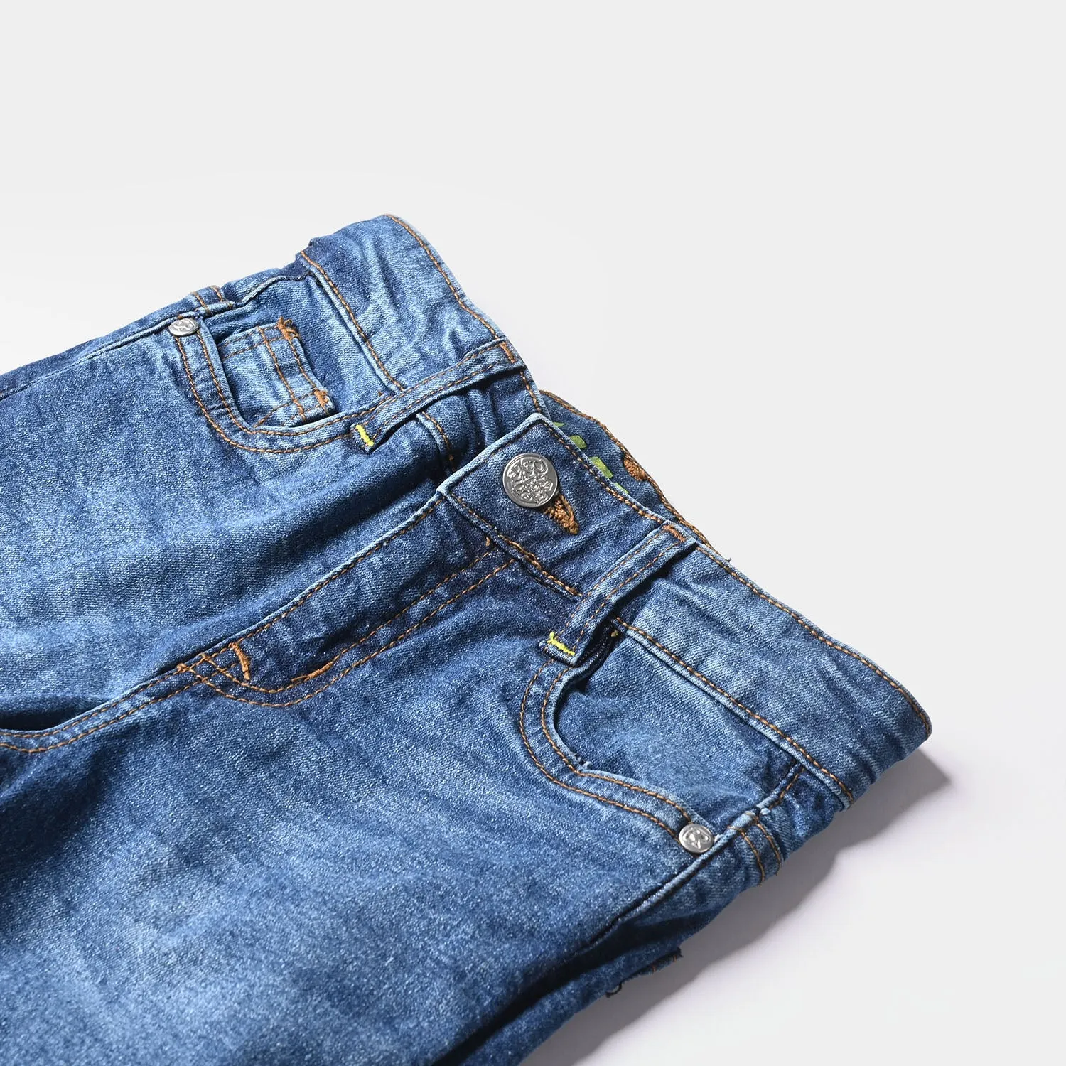 Boys Denim Stretch Pant No Way Out-Mid Blue