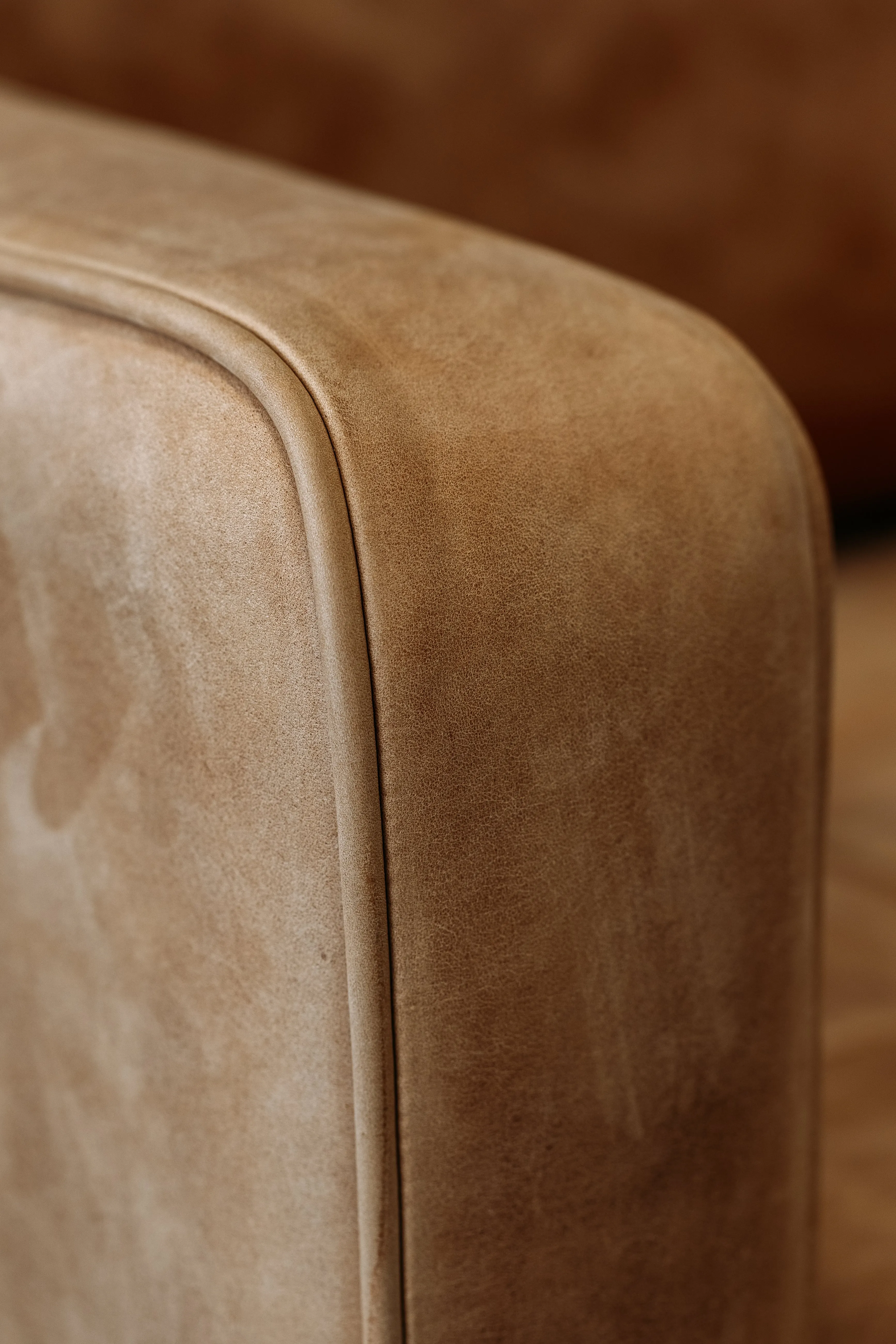 Chanel sofa & chaise in burnham distressed sunset