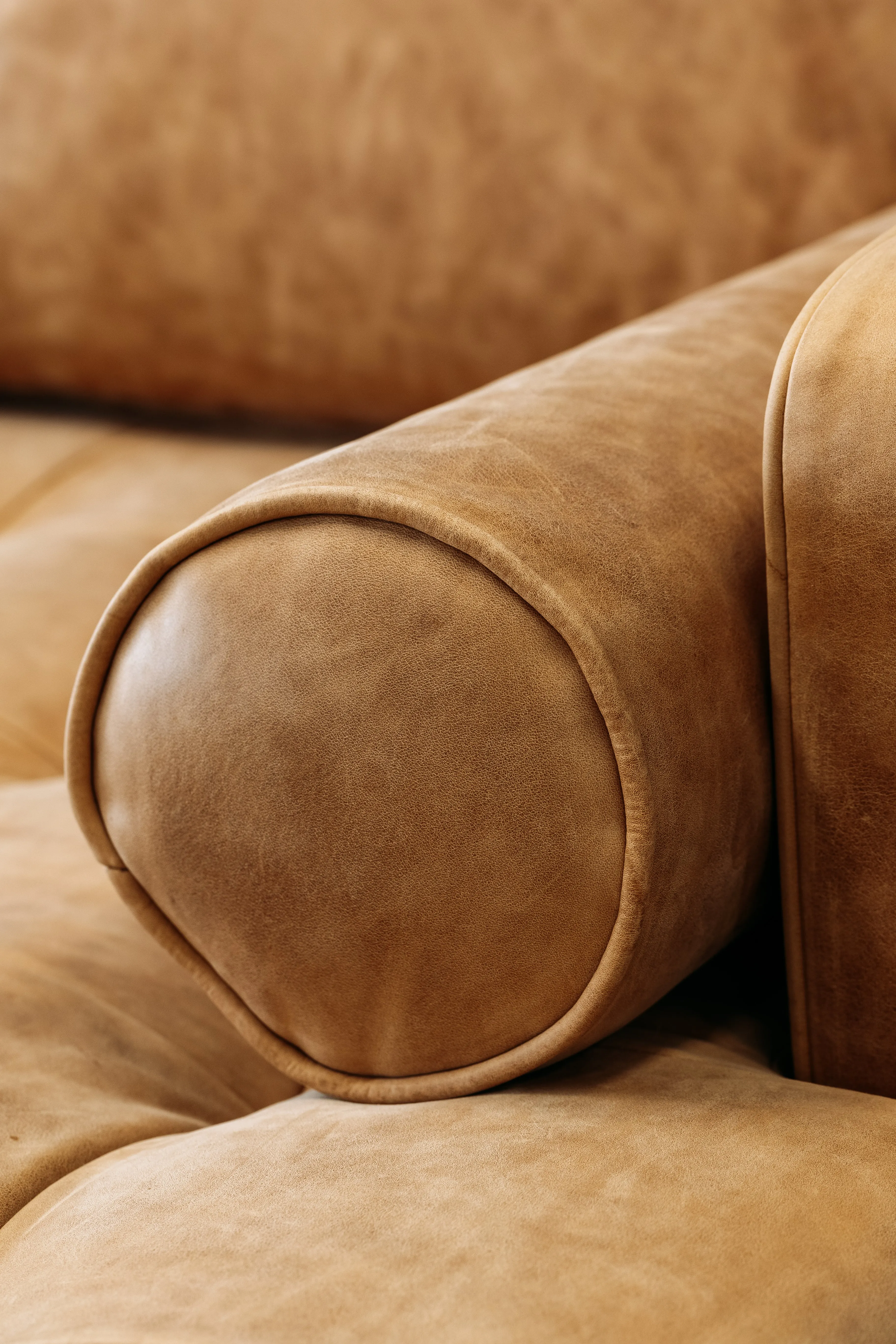 Chanel sofa & chaise in burnham distressed sunset