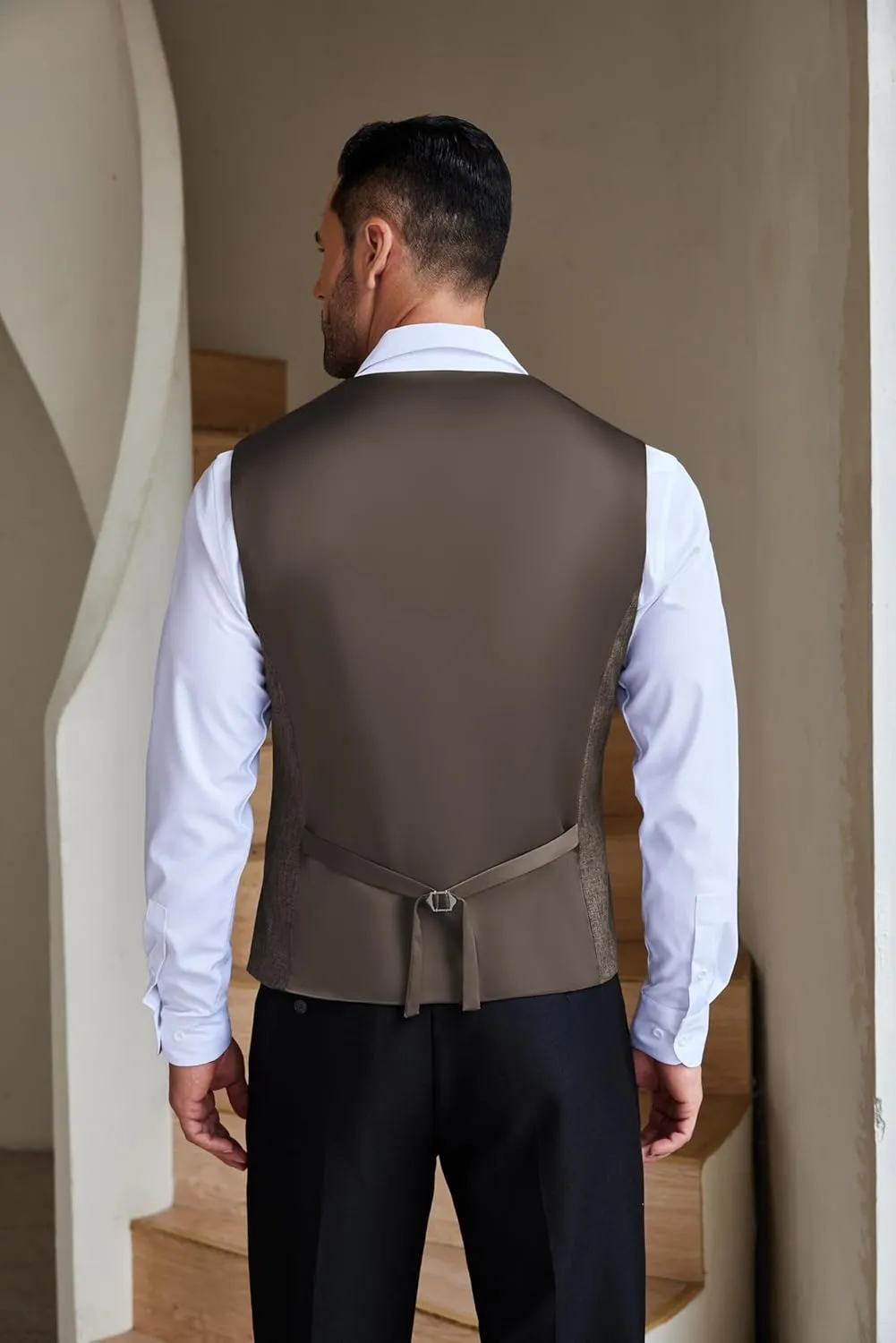 COOFANDY Men Casual Suit Vest Formal Dress Vest Slim Fit Waistcoat Business Wedding
