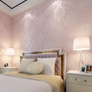 Damascus Styles Nonwoven fabric Wallpaper Design Rolls