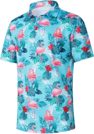 EISHOPEER 2025 New Men's Polo Shirts Short Sleeve Moisture Wicking Quick Dry Athletic Shirt Fashion Golf Shirts