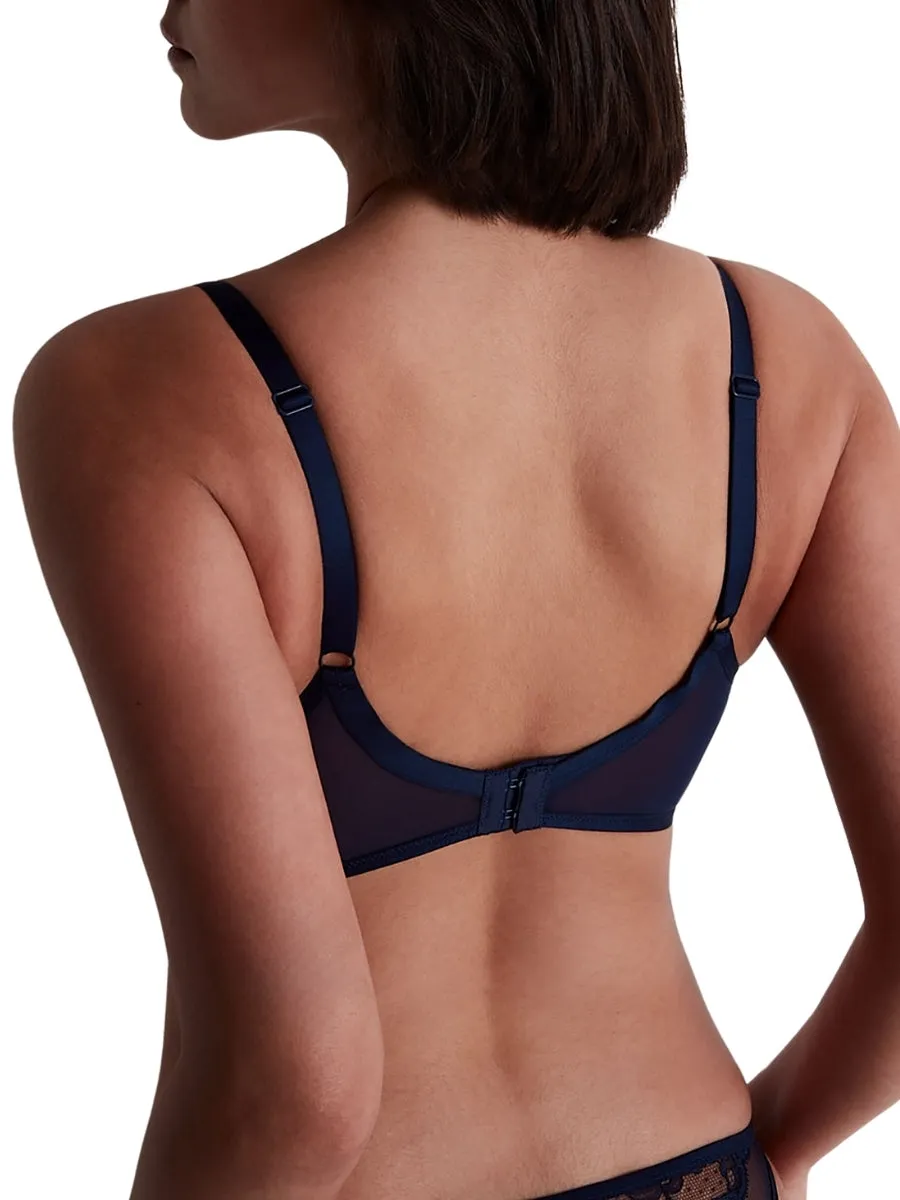 Feeling Myself Triangle Plunge Bra - Astral Blue