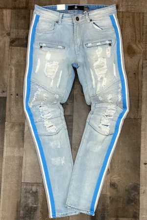 Focus- striped jeans (blue/lt blue)