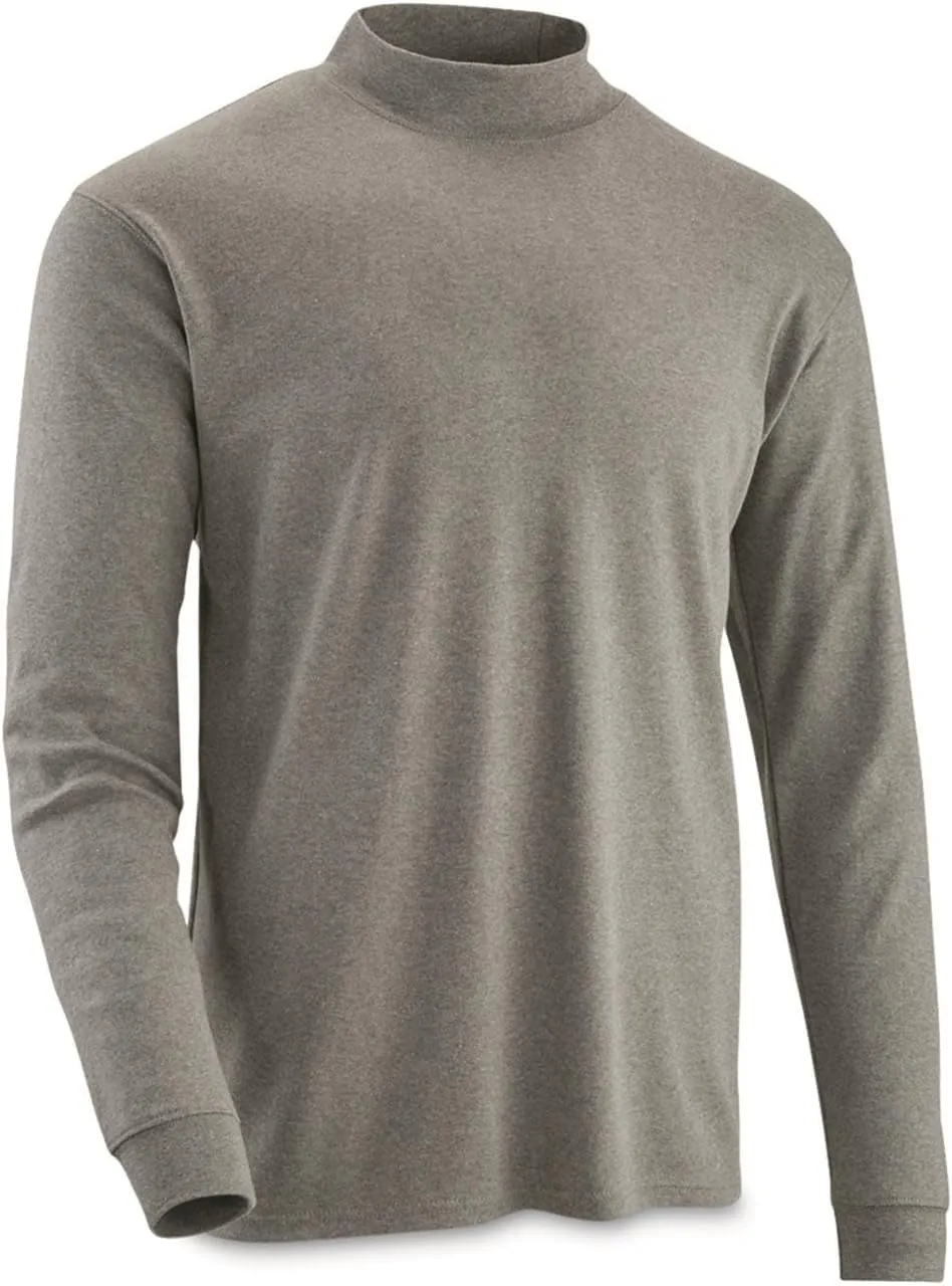 Guide Gear Mock Turtleneck Long-Sleeve Tee; Shirt for Working, Hunting or Casual Wear for Men