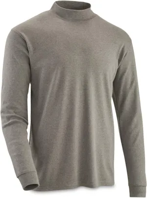 Guide Gear Mock Turtleneck Long-Sleeve Tee; Shirt for Working, Hunting or Casual Wear for Men