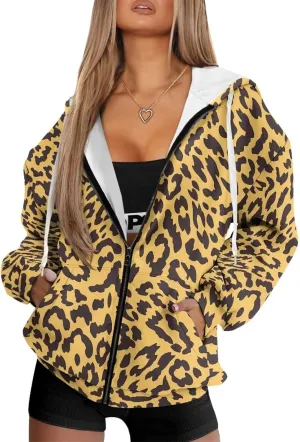Irisjudy Black Cat Women's Full Zip Up Hoodie LGBT Love Oversized Sweatshirts Street Graffiti Fall Y2K Hoodies with Pockets