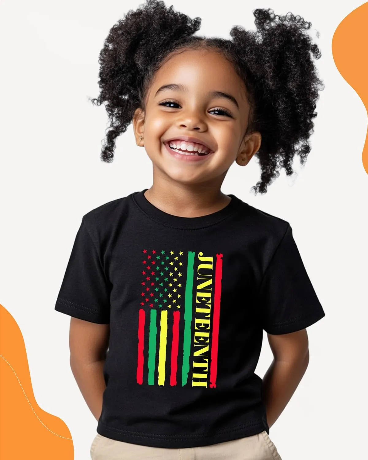 Juneteenth Shirt for Toddler Boys Girls Kids Freedom Day Shirts 1865 Black History Tee Tops, 2T-8Y