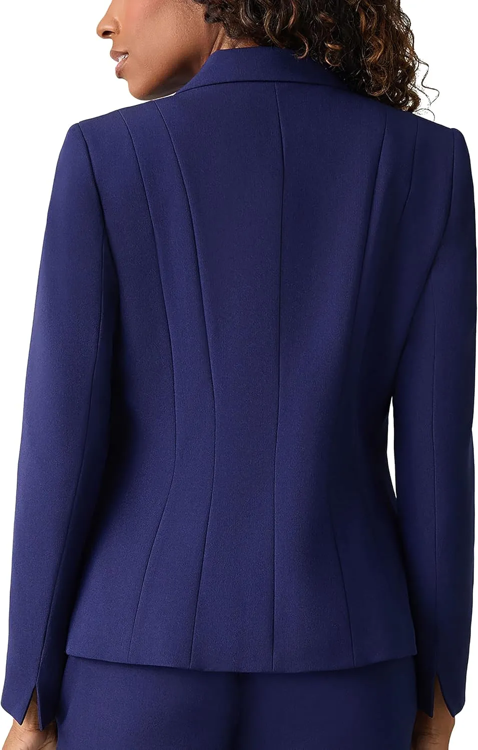 Kasper Women's Petite One Button Blazer-Black