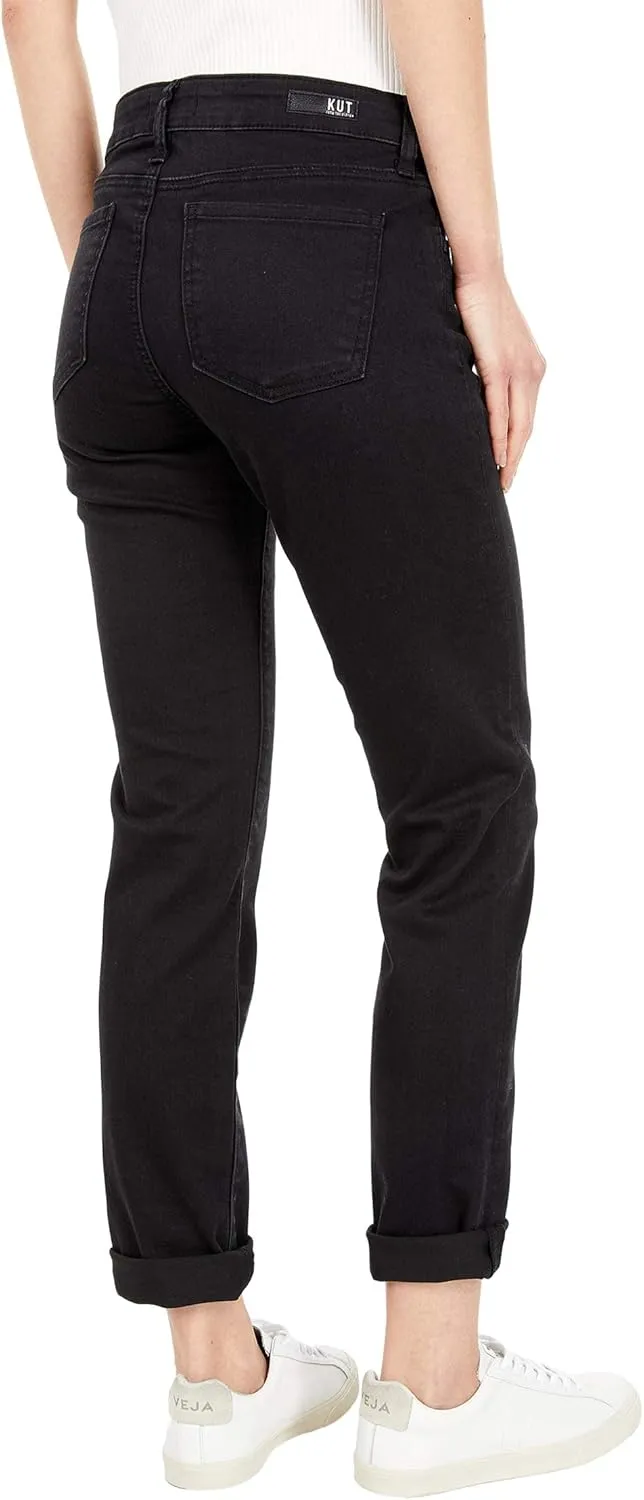KUT from the Kloth Catherine Boyfriend Womens Jeans  Blended Fabric  Mid Rise  Five Pocket Design