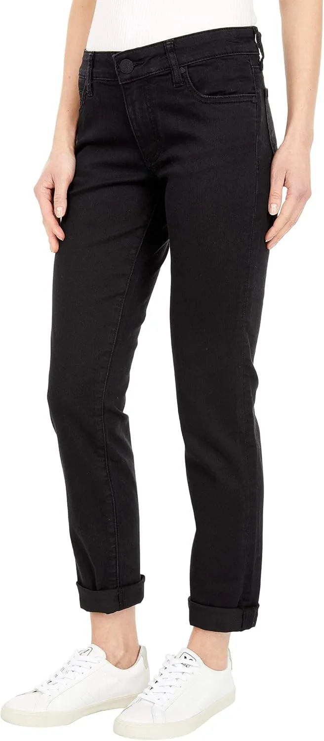 KUT from the Kloth Catherine Boyfriend Womens Jeans  Blended Fabric  Mid Rise  Five Pocket Design