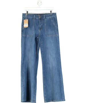 LAW & CO Toxik3 Wide Leg Blue Jeans UK 12