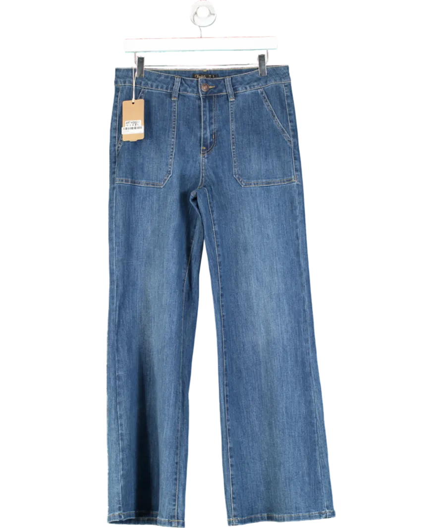 LAW & CO Toxik3 Wide Leg Blue Jeans UK 12