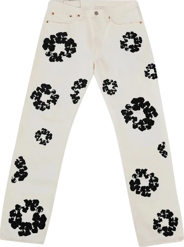 Levi's x Denim Tears The Cotton Wreath Inverted Jean 'White', white