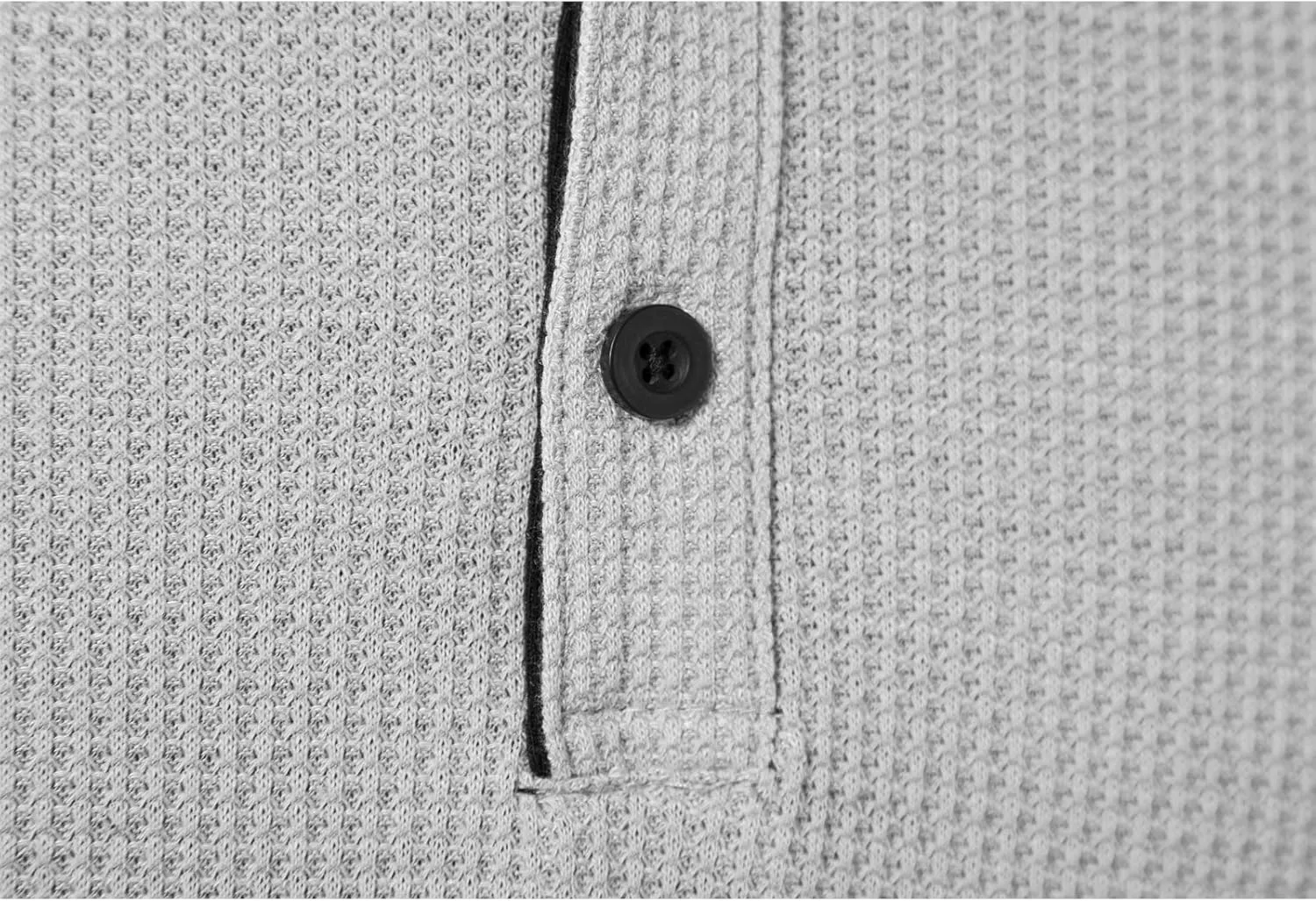 LOCALMODE Men's Casual Crew Neck Long Sleeve T Shirts of Waffle Henley