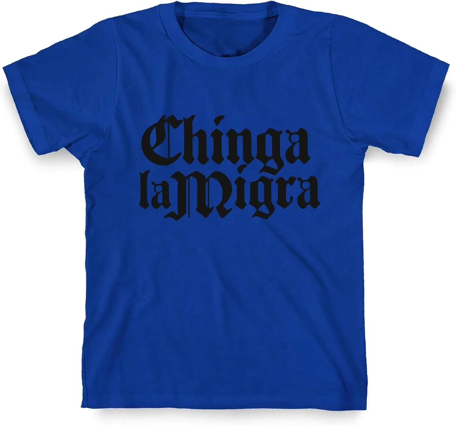 LookHUMAN Statement Shirt - Ching* La Migra F*ck ICE Bold Graphic - Great Gift for Social Justice Advocates - Unisex Tee