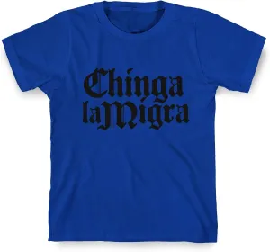 LookHUMAN Statement Shirt - Ching* La Migra F*ck ICE Bold Graphic - Great Gift for Social Justice Advocates - Unisex Tee