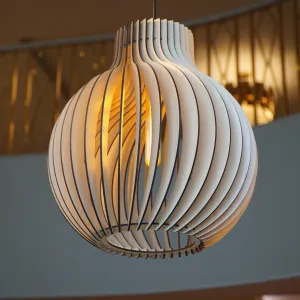 Luxurious Timeless Treasure Hanging Lampshade | Wooden Pendant Light Fixture For Home & Office Decor