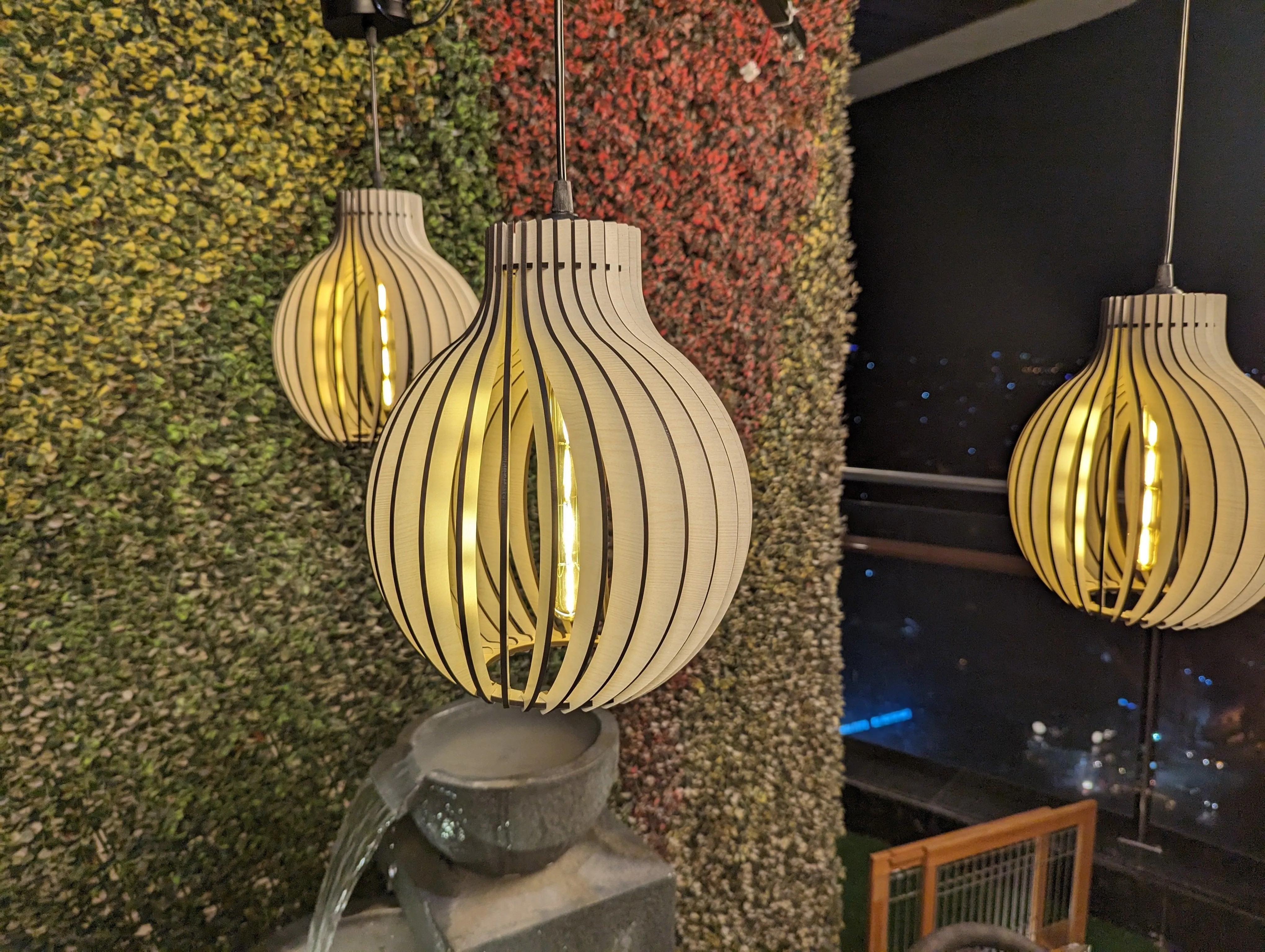 Luxurious Timeless Treasure Hanging Lampshade | Wooden Pendant Light Fixture For Home & Office Decor