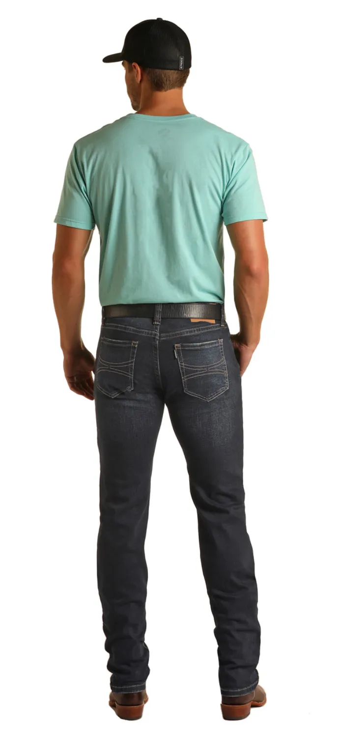 M1R3568 - Hooey X Rock&Roll Denim Men's Reflex Revolver Straight Jean
