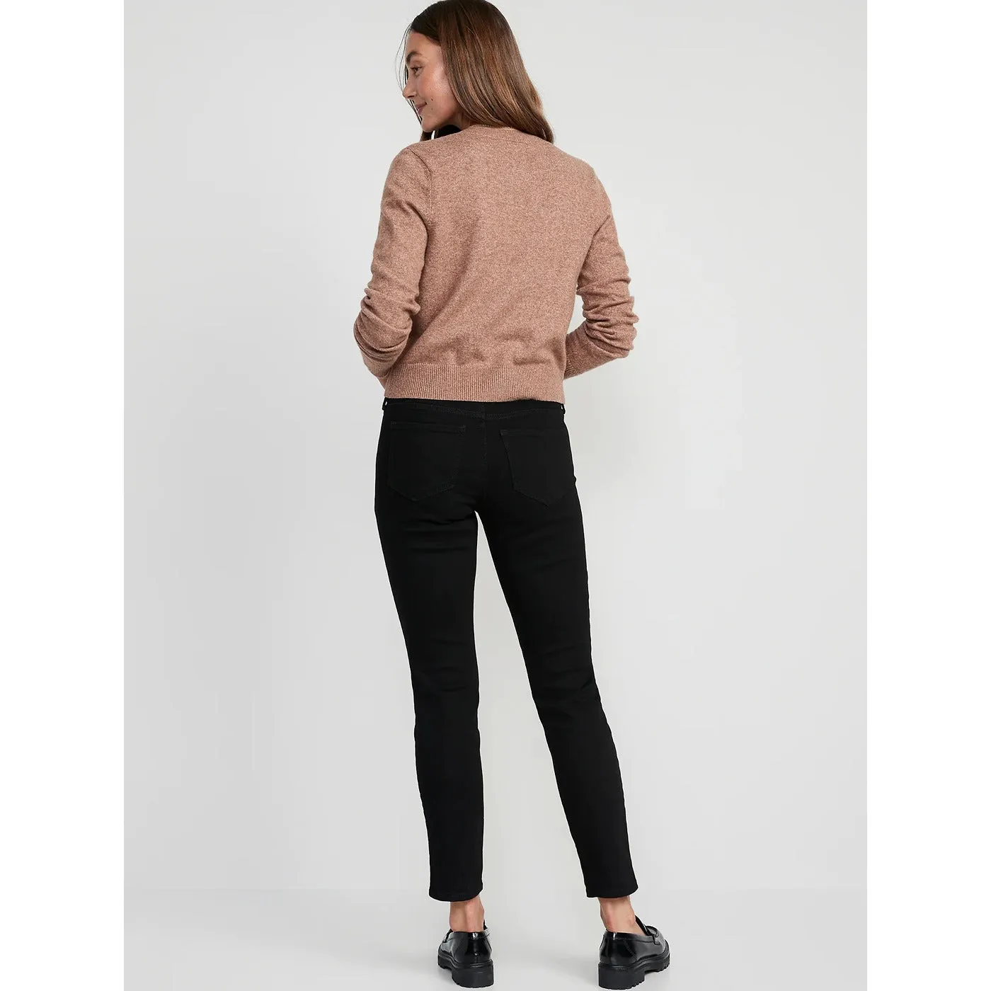 ON Black Slim Straight Black Jeans