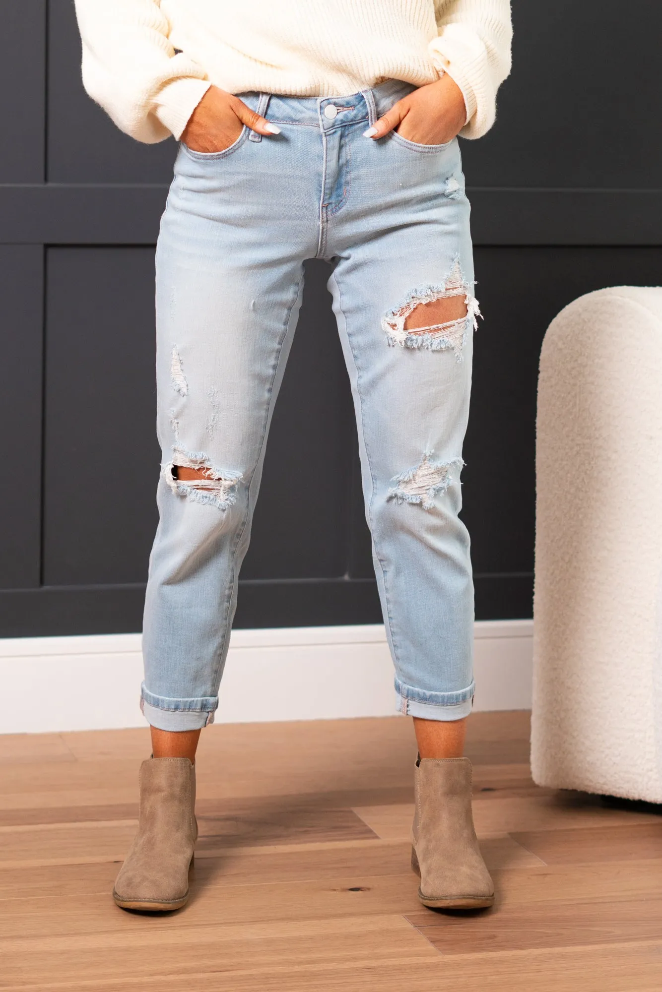 Plus Size Natalie High Rise Boyfriend