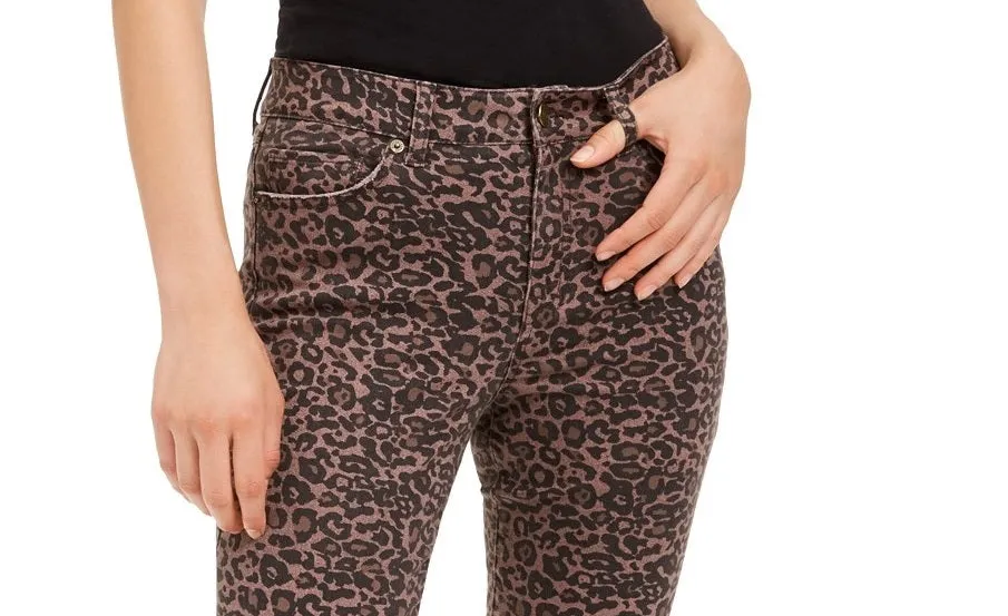 Rewash Juniors' Printed Skinny Jeans Purple Size 1