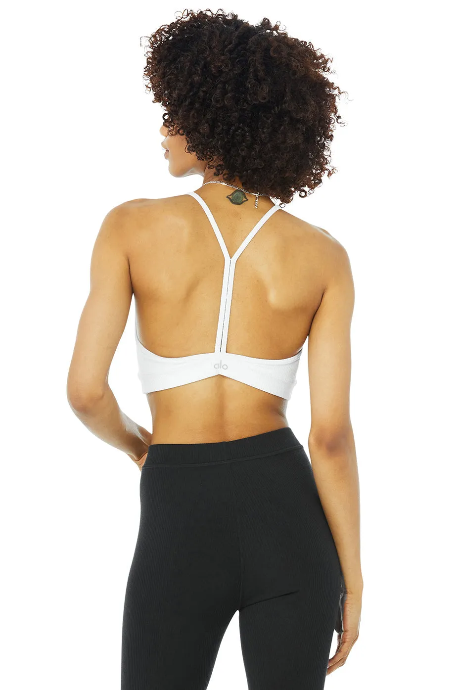 Ribbed Blissful Bra - White