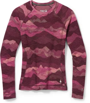 Smartwool Women's Classic Thermal Merino Base Layer Pattern Crew