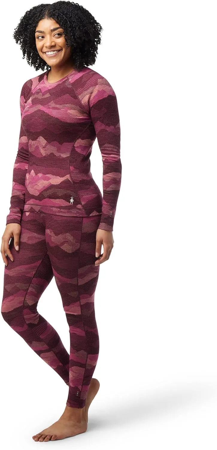 Smartwool Women's Classic Thermal Merino Base Layer Pattern Crew