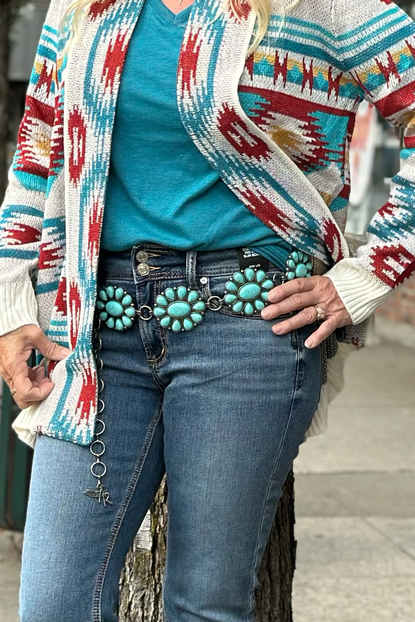 Suki Mid Rise Double Button Bootcut Jean by Silver