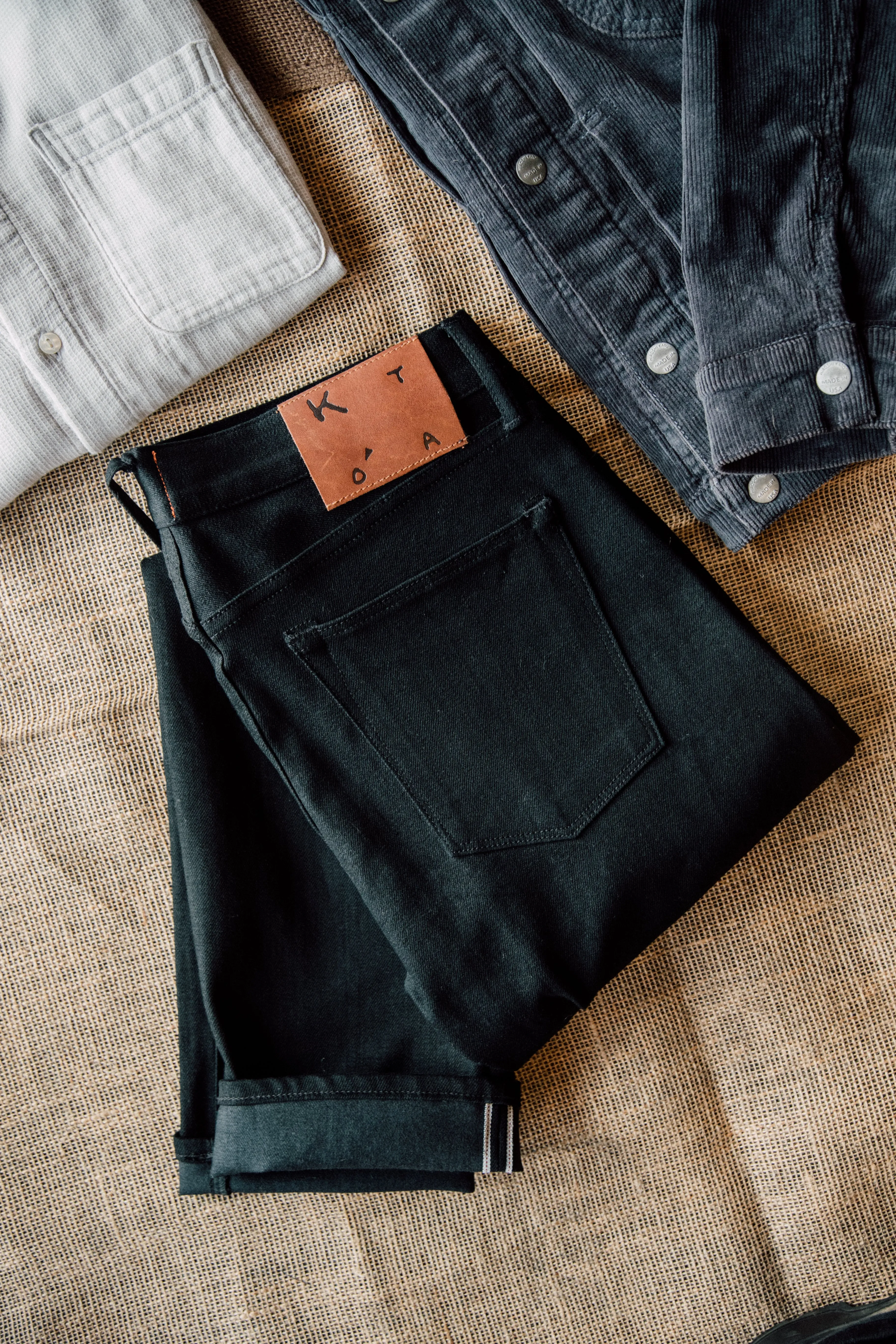 The Pen Slim - Black Raw 10.5oz Selvedge