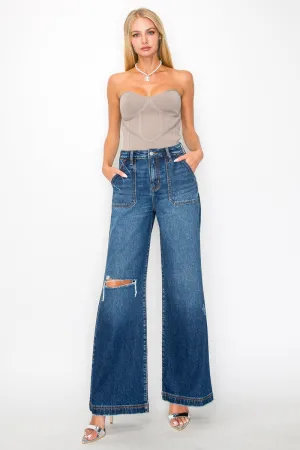 Ultra High Rise Relaxed Flare Jeans
