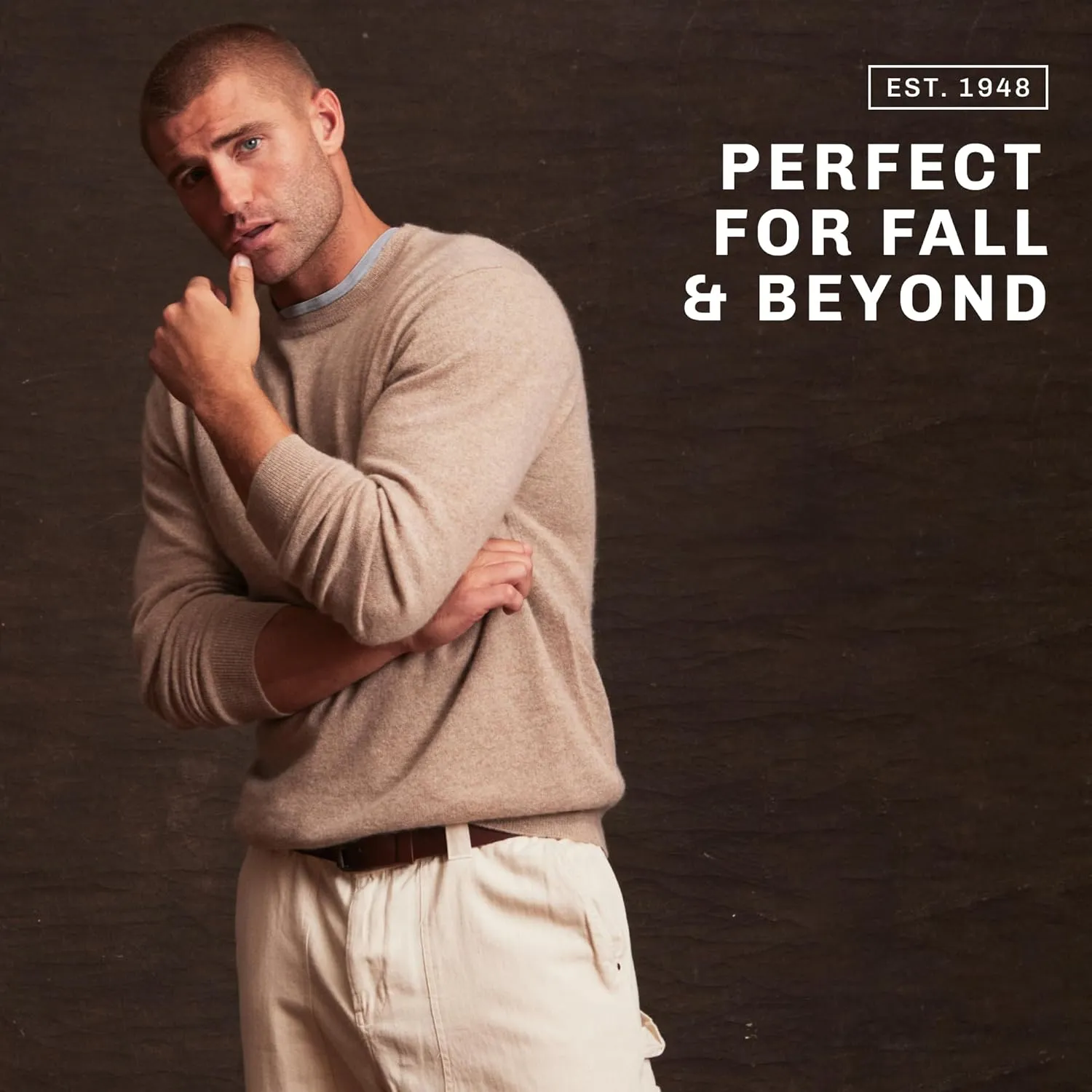Weatherproof Vintage Men's 100% Cashmere Sweater  Ultra-Soft, Warm & Lightweight Pullover for All-Day Comfort (S-XXL)