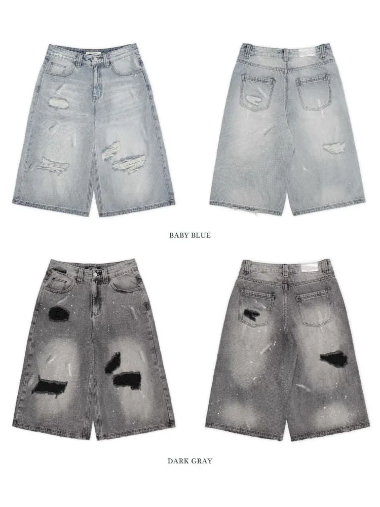 Wide-leg design sense eight jeans【s0000008629】