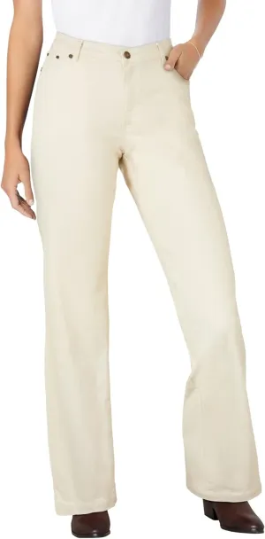 Woman Within Plus Size Wide-Leg Stretch Denim Jean