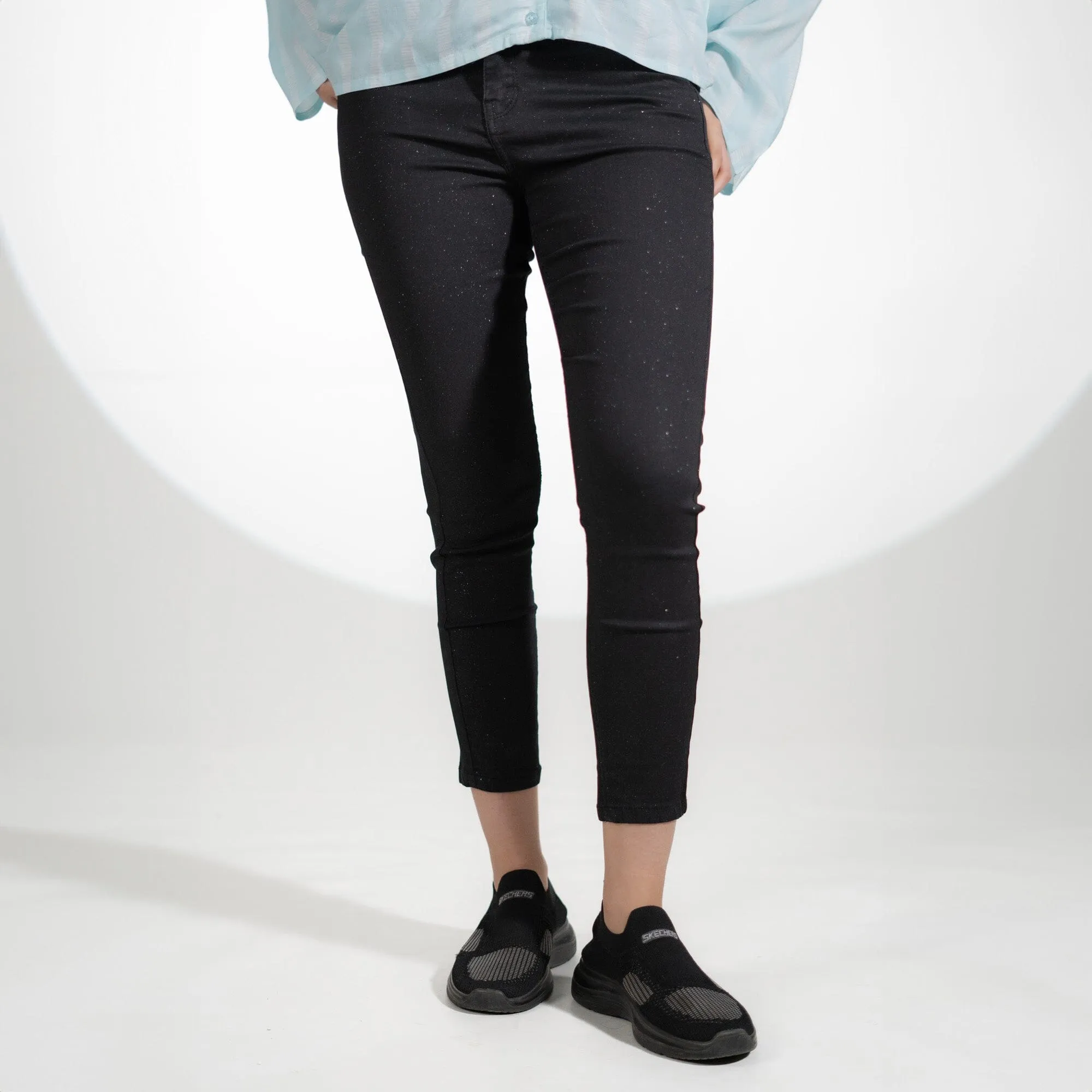Women's Sparkling Style Skinny Fit Stretch Denim