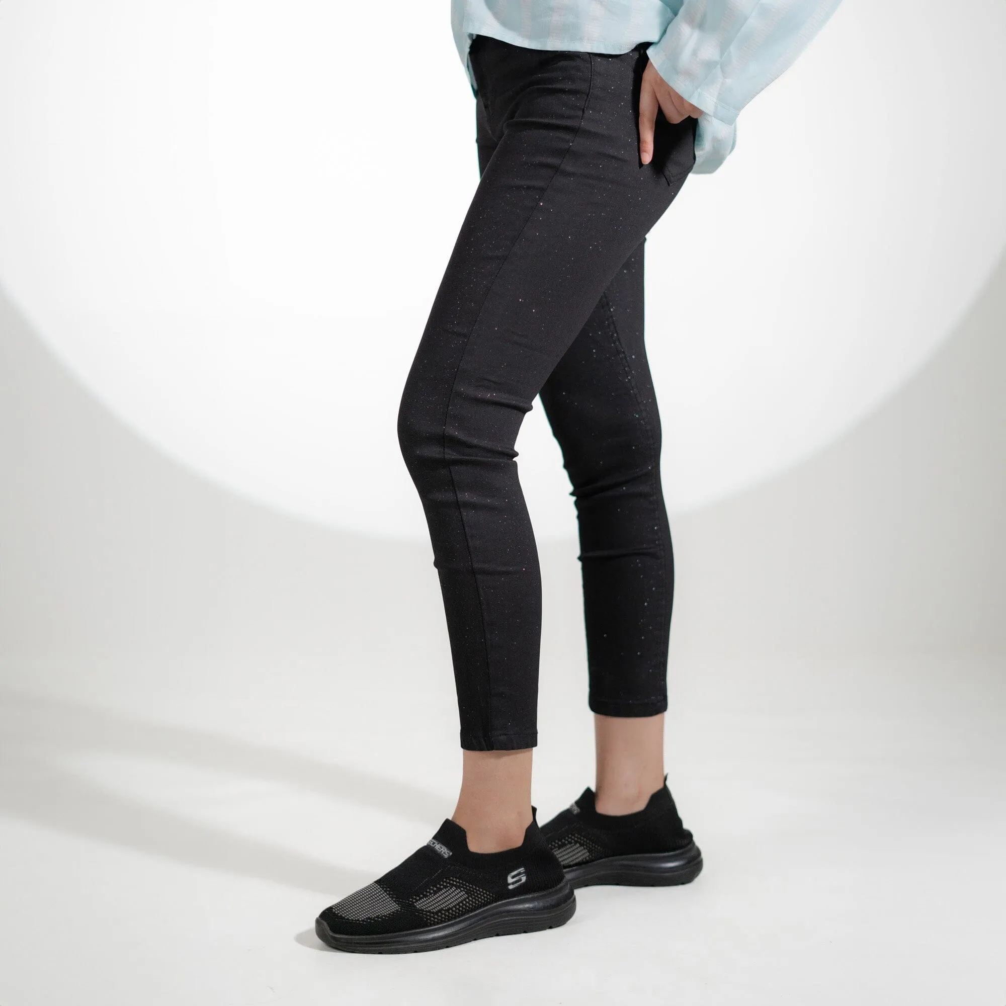 Women's Sparkling Style Skinny Fit Stretch Denim