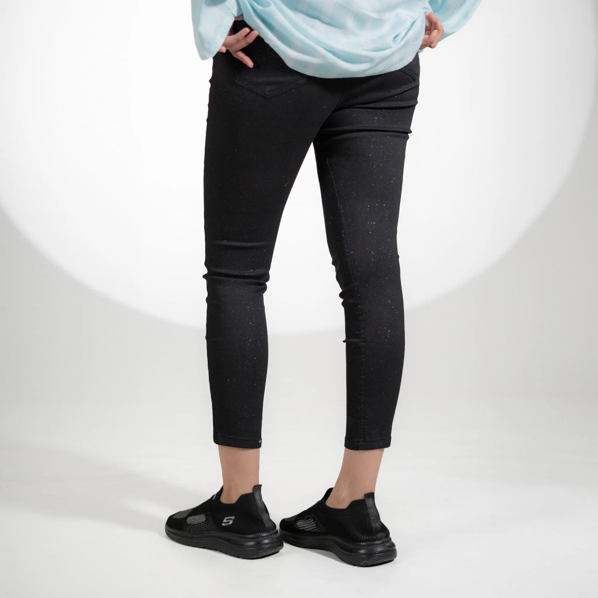 Women's Sparkling Style Skinny Fit Stretch Denim