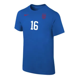 Youth Nike USWNT Classic Lavelle Royal Tee
